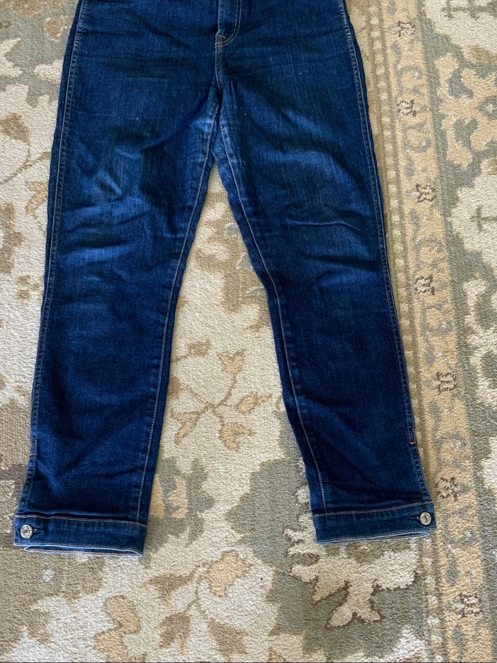 7 For All Mankind Deep Indigo Slim Straight Jeans - Picture 4 of 8